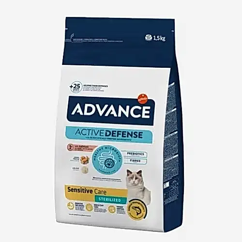 Advance Sensitive Sterilised Somonlu Kısırlaştırılmış Kedi Maması 1.5 Kg
