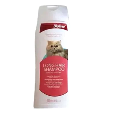 Bioline Uzun Tüylü Kediler İçin Şampuan 250 Ml