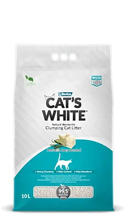 Cats White Marsilya Sabunlu Kedi Kumu 10 Lt