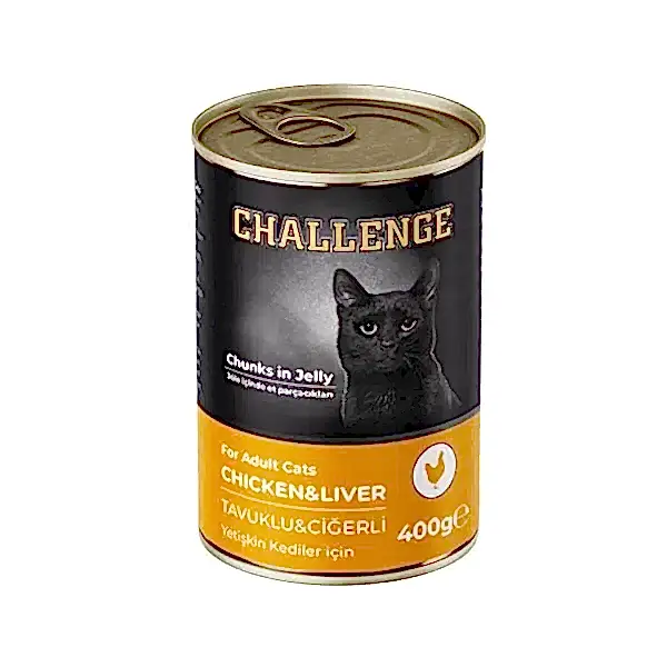 Challenge Tavuklu Ciğerli Yetişkin Kedi Konservesi 400 gr