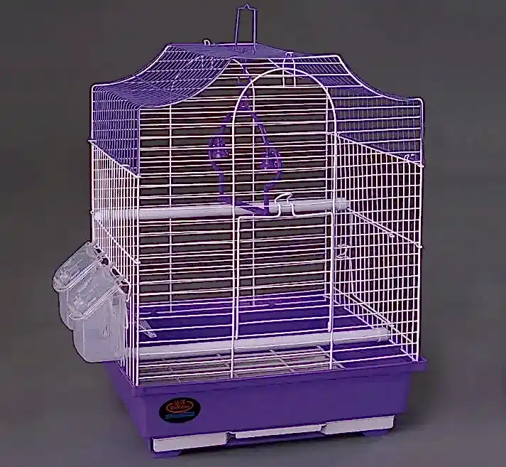 Dayang Kubbeli Renkli Muhabbet Kuşu Kafesi 30*23*39cm