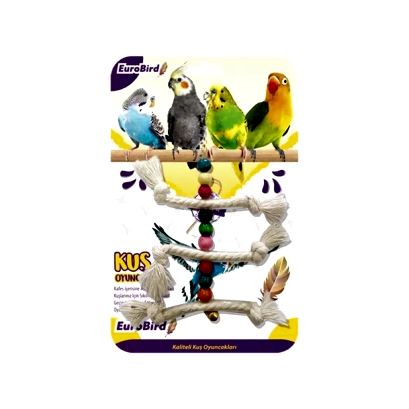 EuroBird Kuş Oyuncağı Üçlü İp Merdiven (KY50)