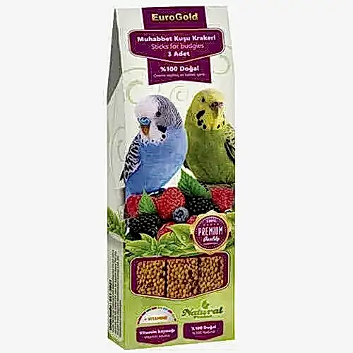 Eurogold Muhabbet Kuşu Ballı Meyveli 3lü