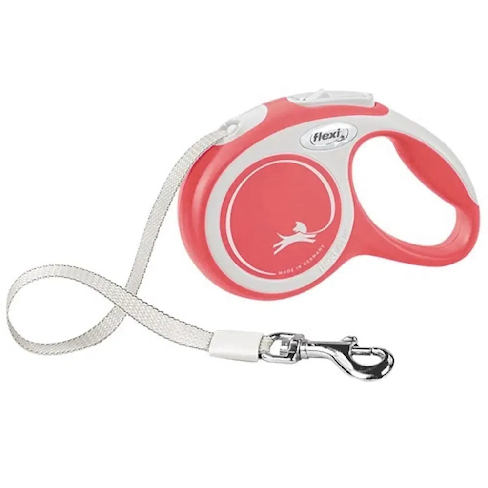Flexi Comfort Medium 5M Şerit Otomatik Köpek Gezdirme Tasması Kırmızı