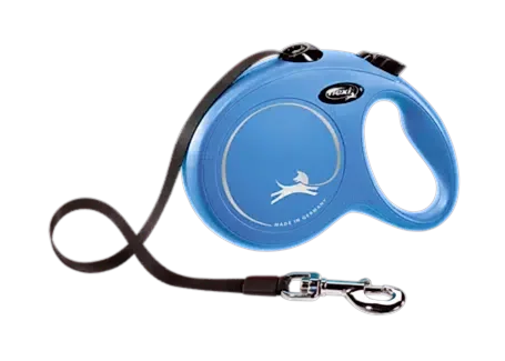 Flexi New Classic Large 5M Şerit Otomatik Köpek Gezdirme Tasması Mavi