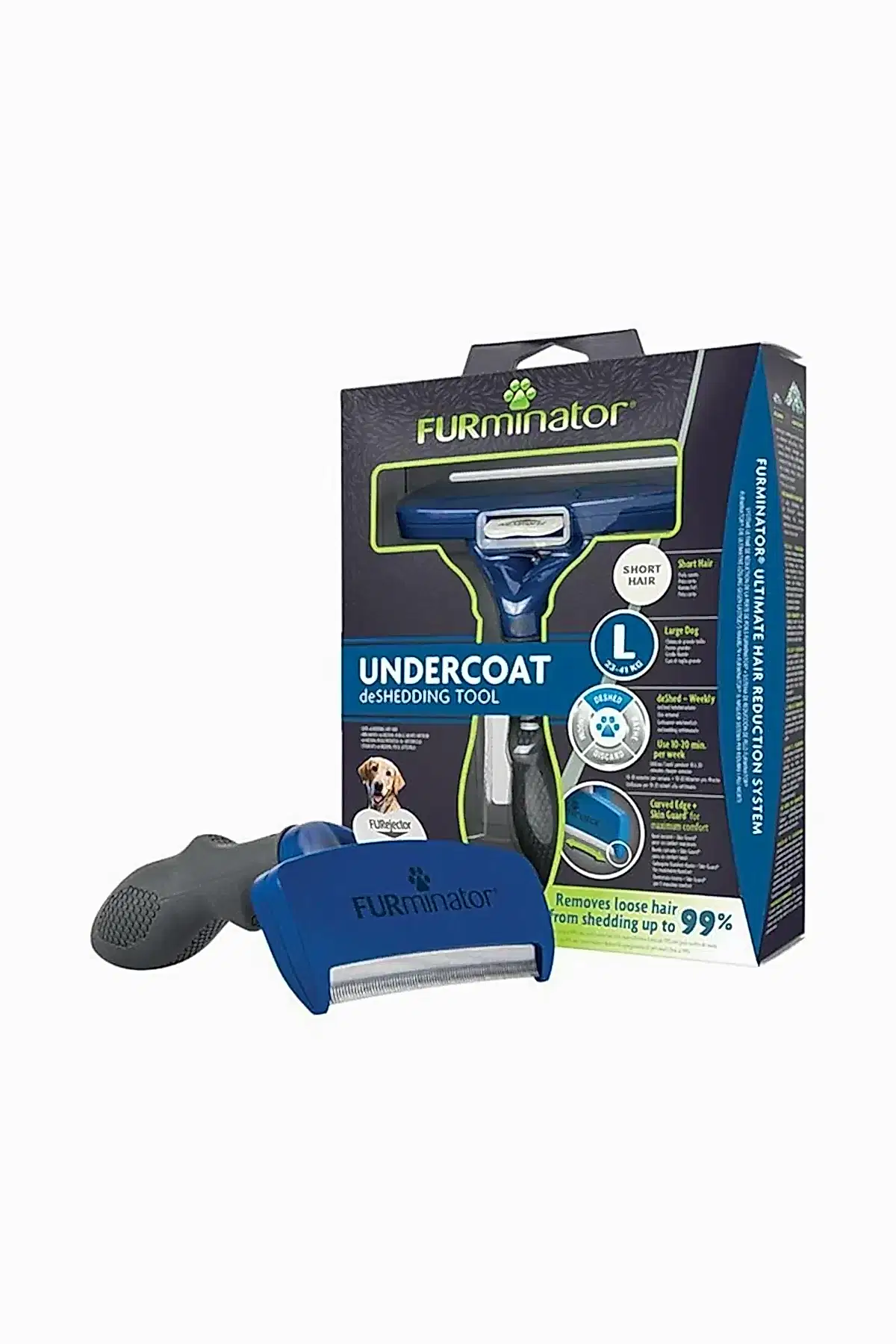 Furminator Short Hair Kısa Tüylü Köpek Tarağı Large