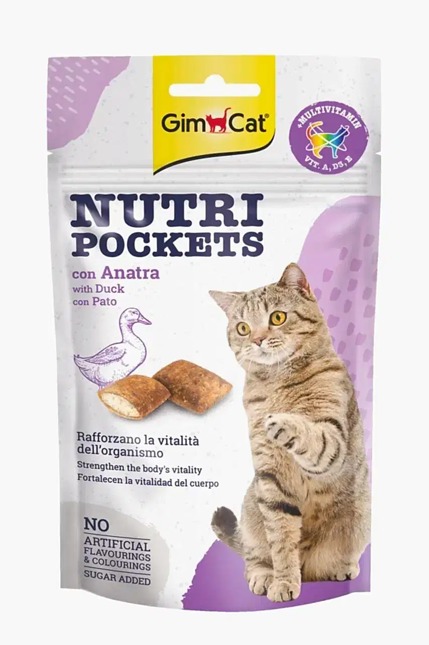Gimcat Nutri Pockets Ördekli Kedi Ödül Maması 60g