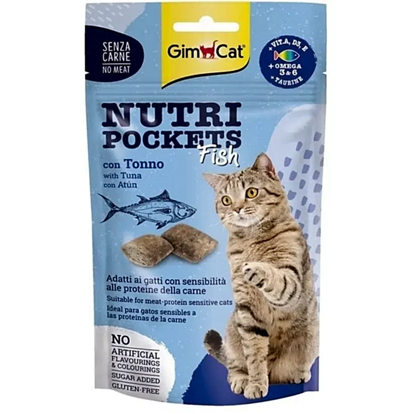 Gimcat Nutri Pockets Ton Balıklı Kedi Ödül Maması 60g