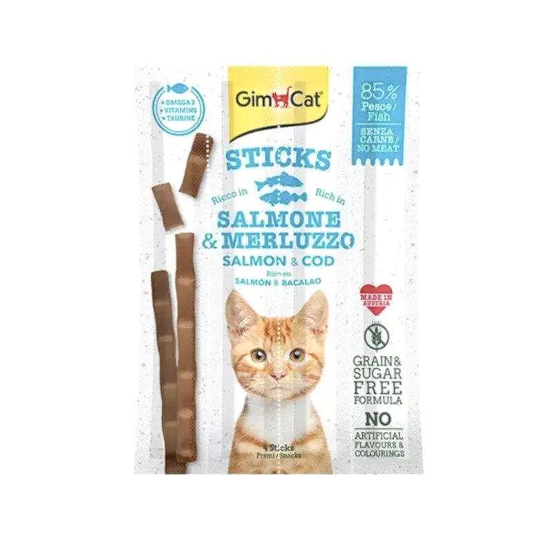 Gimcat Sticks Alabalık Somonlu Kedi Ödül Çubuğu