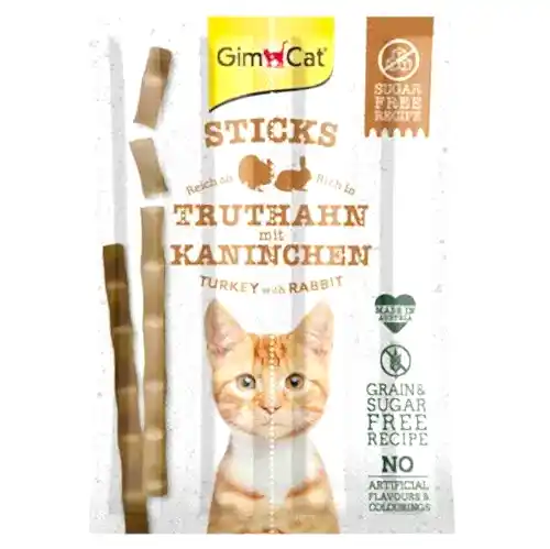Gimcat Sticks Hindili Tavşanlı Kedi Ödül Çubuğu