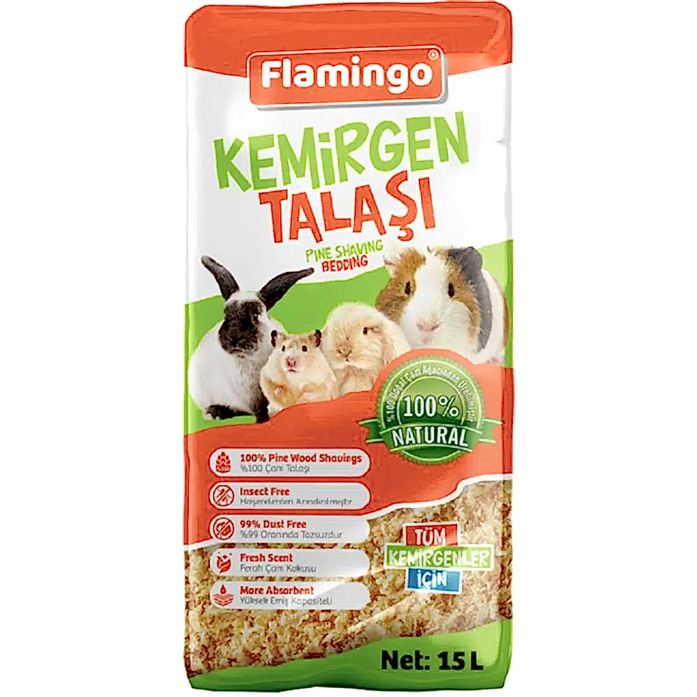 Flamingo Kemirgen Talaşı 15L