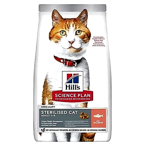 Hills Somonlu Kısırlaştırılmış Kedi Maması 1,5 Kg