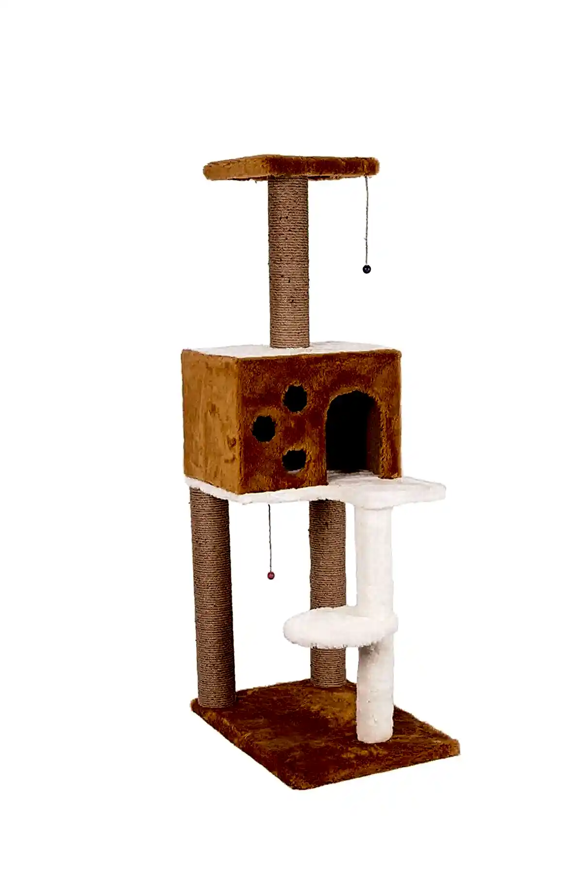 Katlı Kare Ev Patili Merdivenli Tırmalama S9 KAHVE