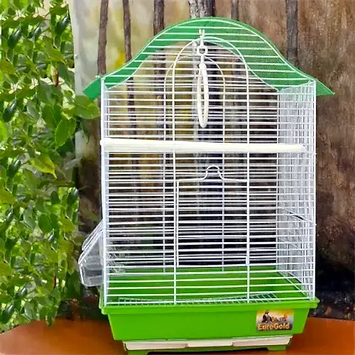Eurogold Renkli Kuş Kafesi XL 34,5x28x54,5 1218A