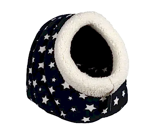 Lion Peluş Moğol Kapalı Kedi Köpek Yatağı 36*47*42 Cm 8914