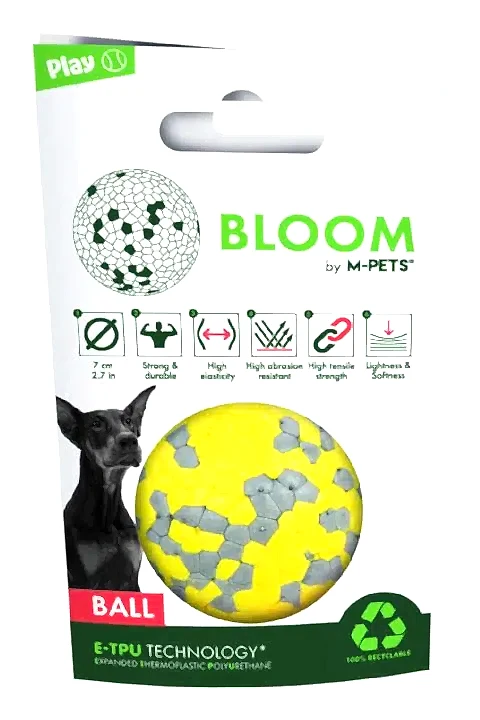 M-Pets Bloom Dayanıklı Top Sarı Köpek Oyuncağı 10643599