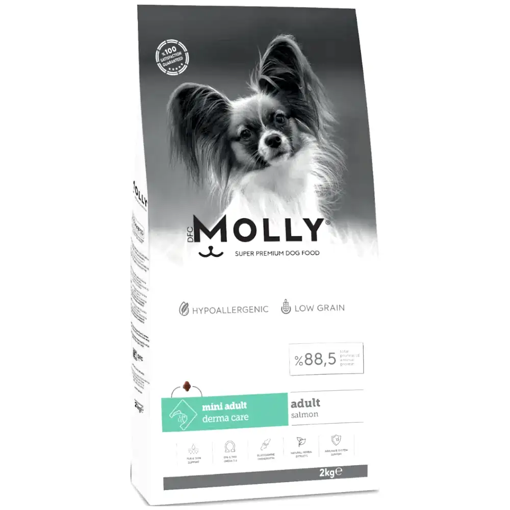 Molly Mini Adult Derma Care Somonlu Küçük Irk Yetişkin Köpek Maması 2 Kg