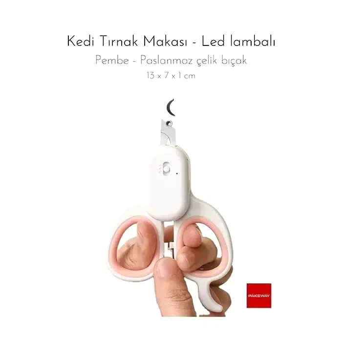 Pakeway Led Işıklı Kedi Köpek Tırnak Makası PAKEWAY146