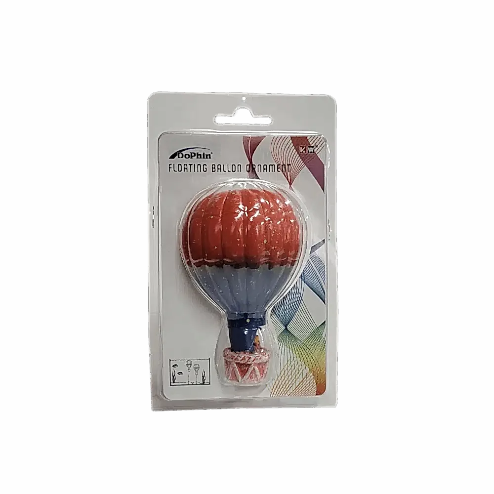 Dophin Yüzen Turuncu Balon S Akvaryum Dekoru