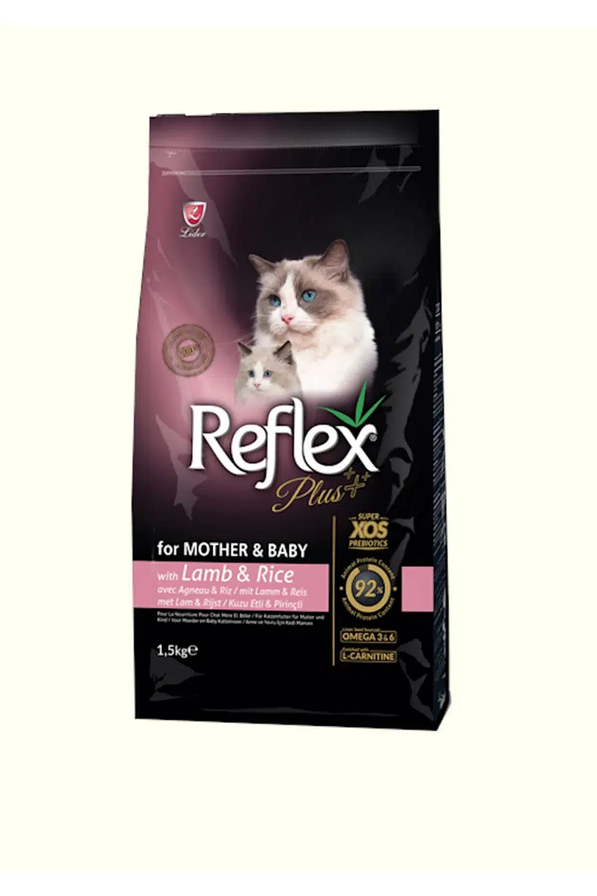 Reflex Mother &amp; Babycat Kuzu Etli Ve Pirinçli Yavru Kedi Maması 1,5 kg