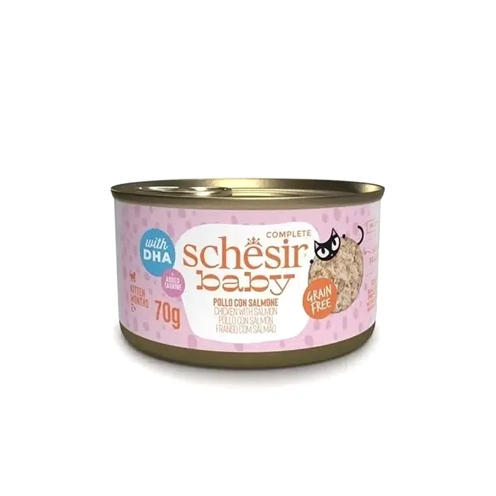 Schesir Baby Cat Tavuk ve Somonlu Kedi Konservesi 70 Gr