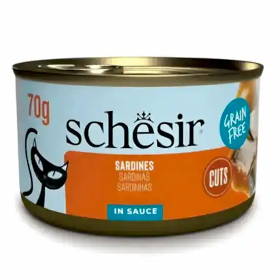 Schesir Soslu Sardalyalı Kedi Konservesi 70 Gr