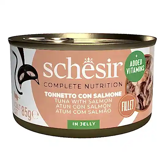 Schesir Ton Balıklı ve Somonlu Kedi Konservesi 85 Gr