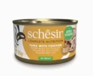Schesir Ton Balıklı ve Tavuklu Kedi Konservesi 85 Gr
