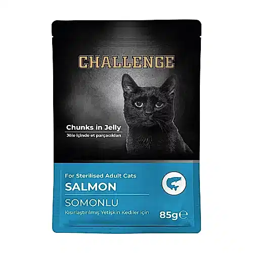 Challenge Somonlu Kısırlaştırılmış Yetişkin Kedi Pouch 85 gr