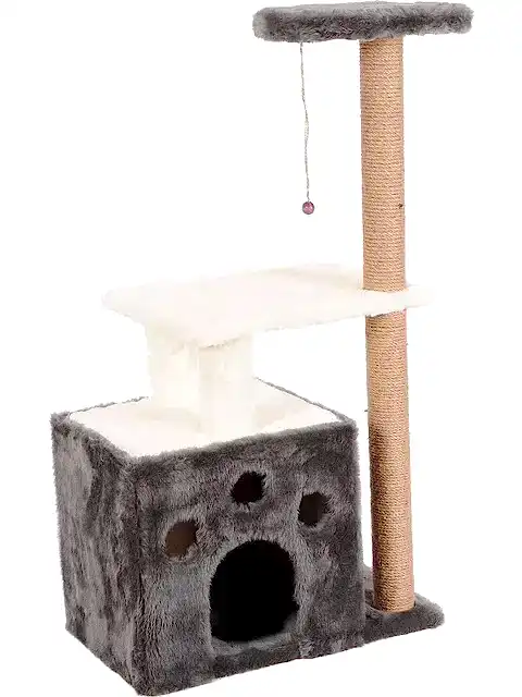 Cat Hause Kedi Tırmalama Evi S2 Gri 97 cm