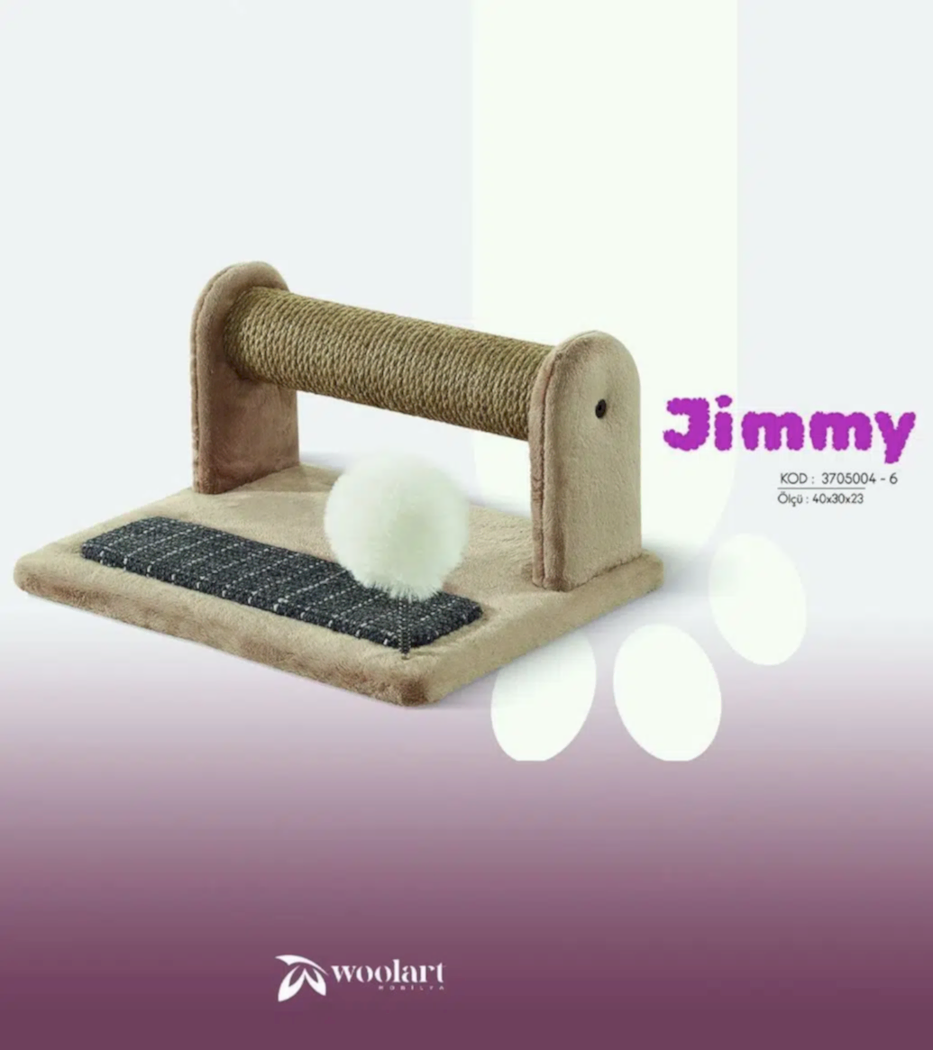 Woolart Jimmy Tırmalama Tatası Bej 30*40*20H