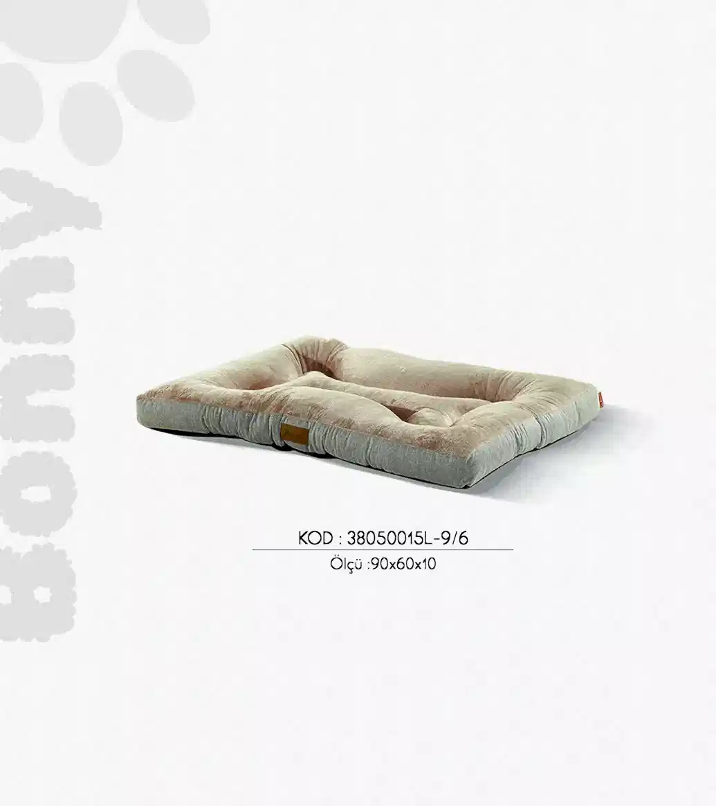 Woolart Bonny L Bej Köpek Yatağı 60*90*10 CM